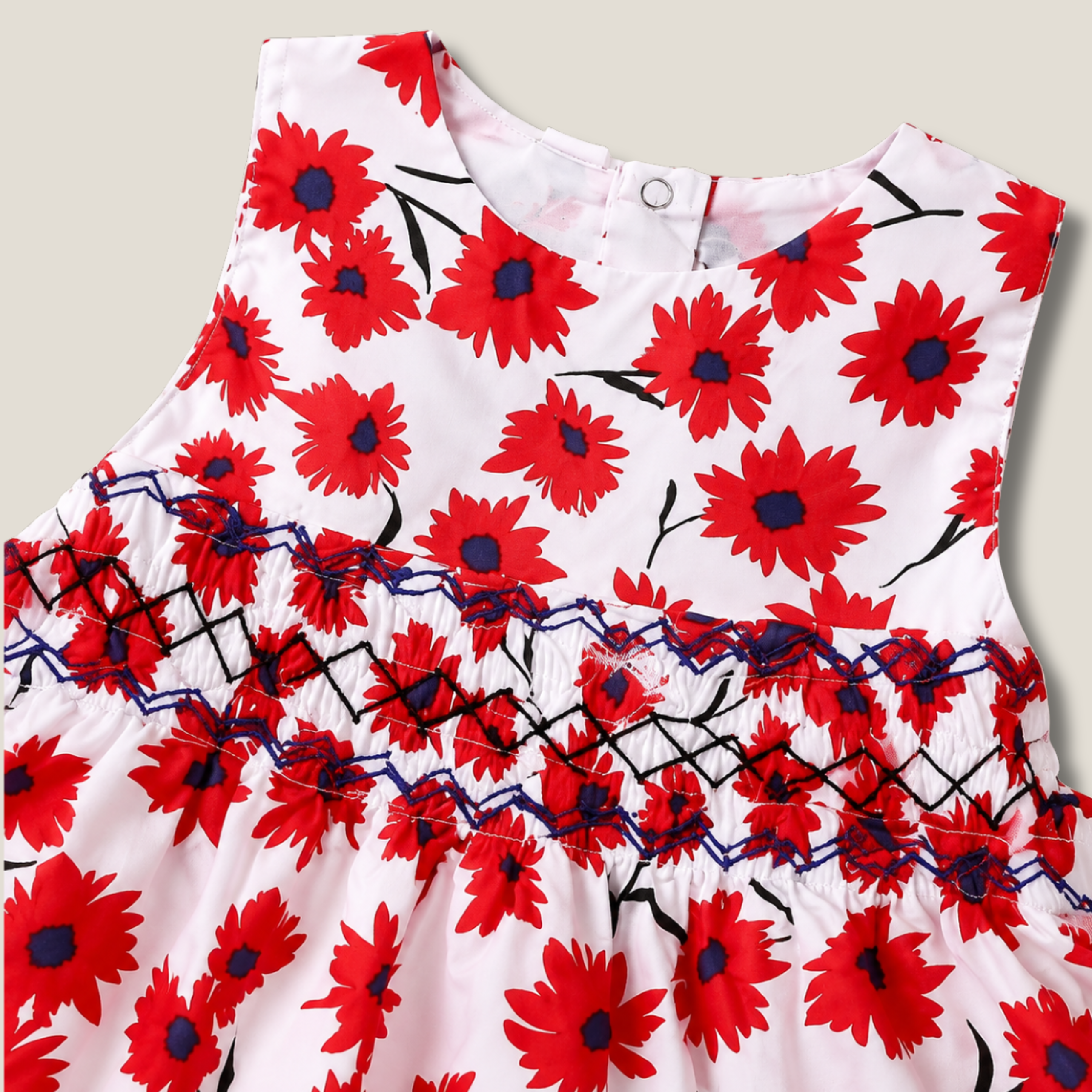 Ruby Blossom Casual Frock