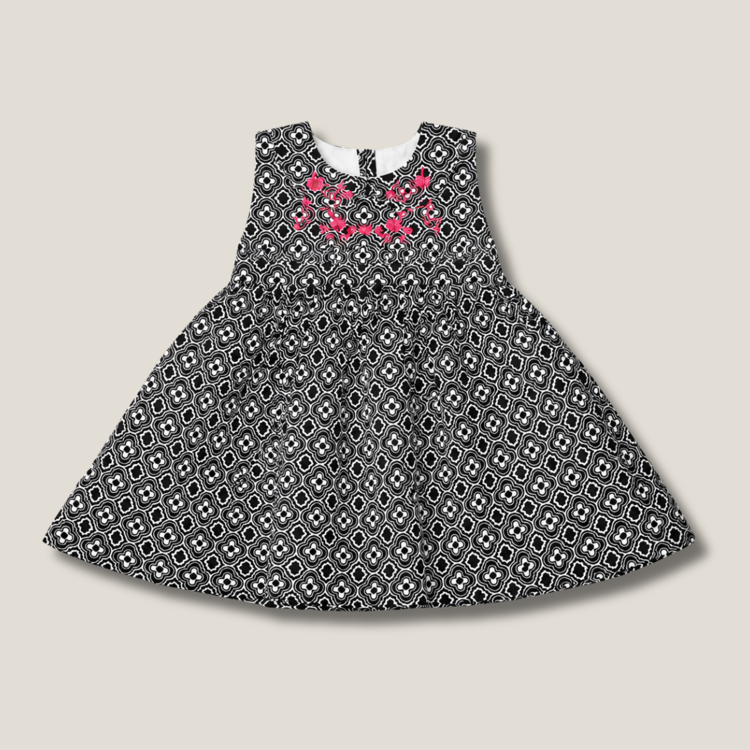 Midnight Bloom Casual Frock