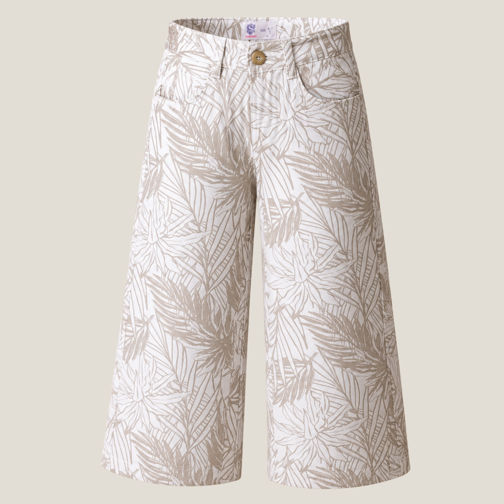 Printed Loose Buttom Pant