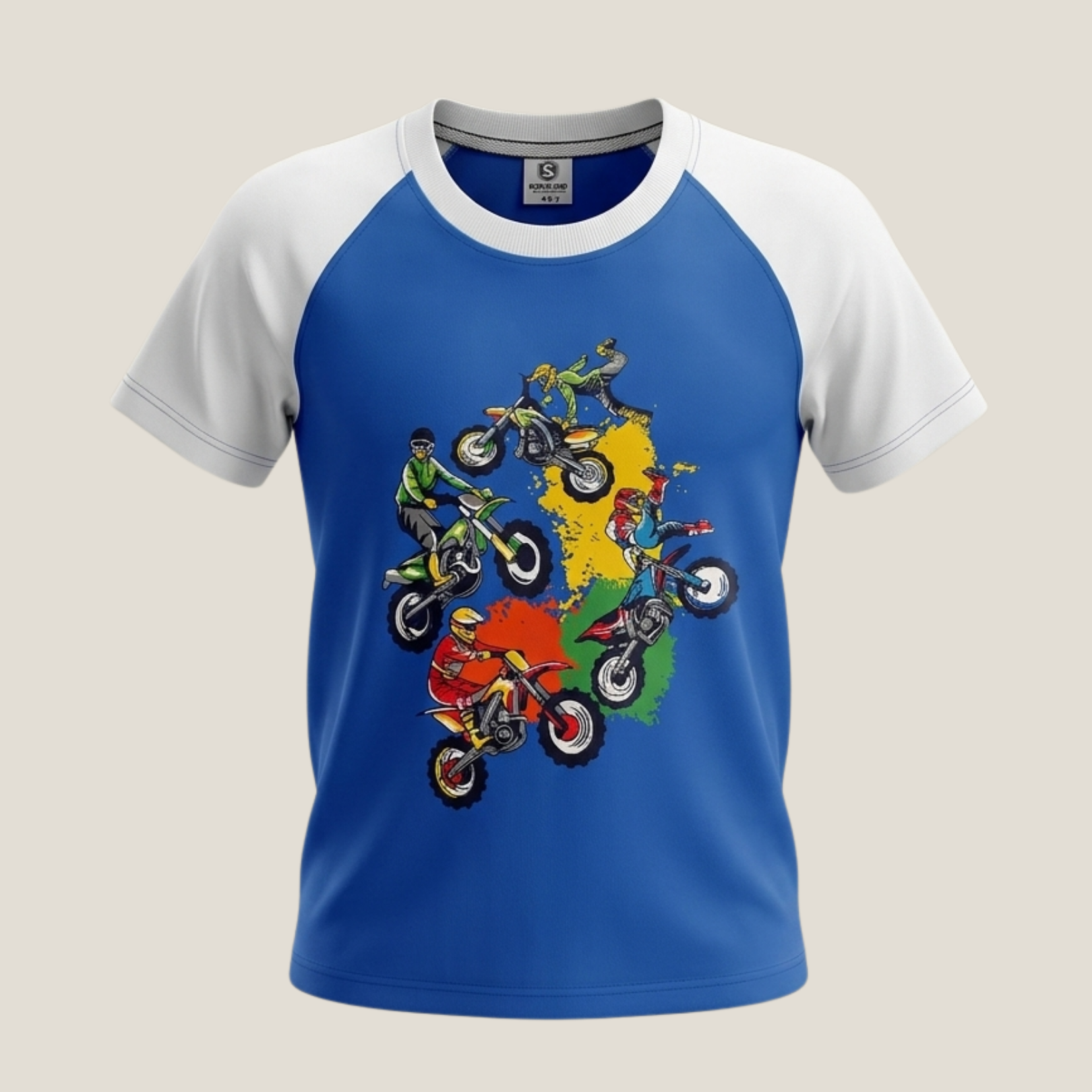 Bike Racing Grapic Raglan T-Shirt