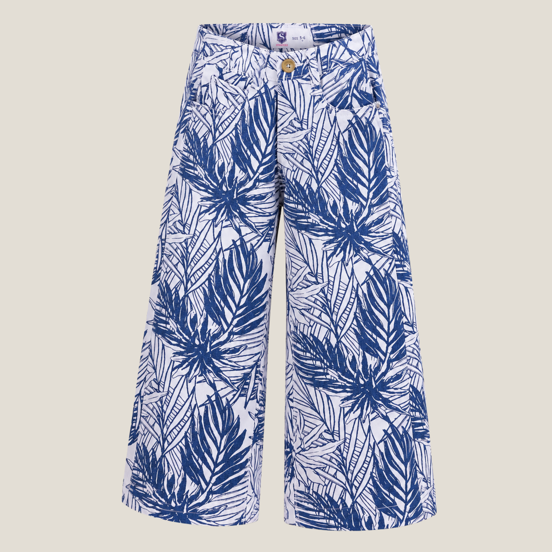 Printed Loose Buttom Pant