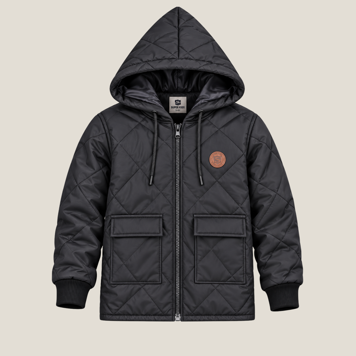Block Pocketed Long Sleeve Jacket