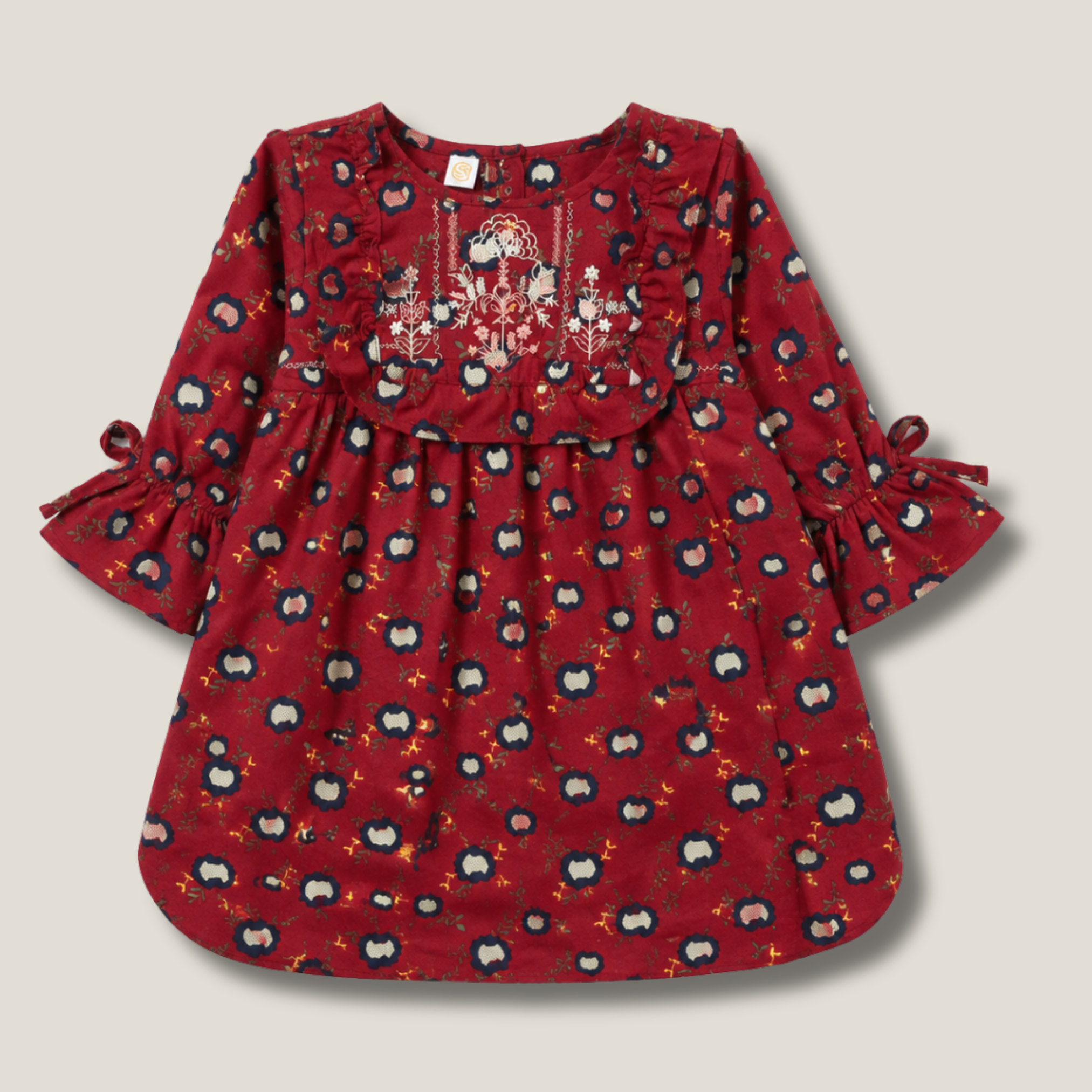 Crimson Bloom Top