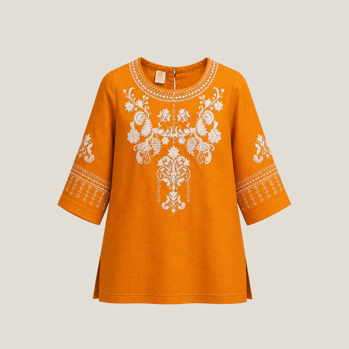 Embroidered Kameez With Flapper