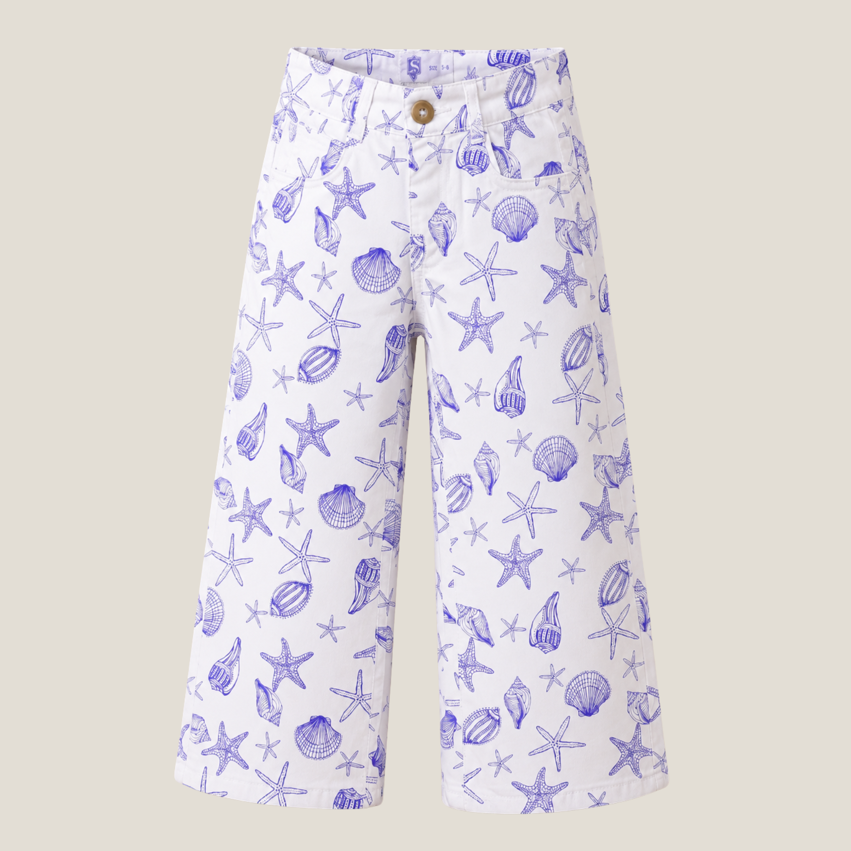 Printed Loose Buttom Pant