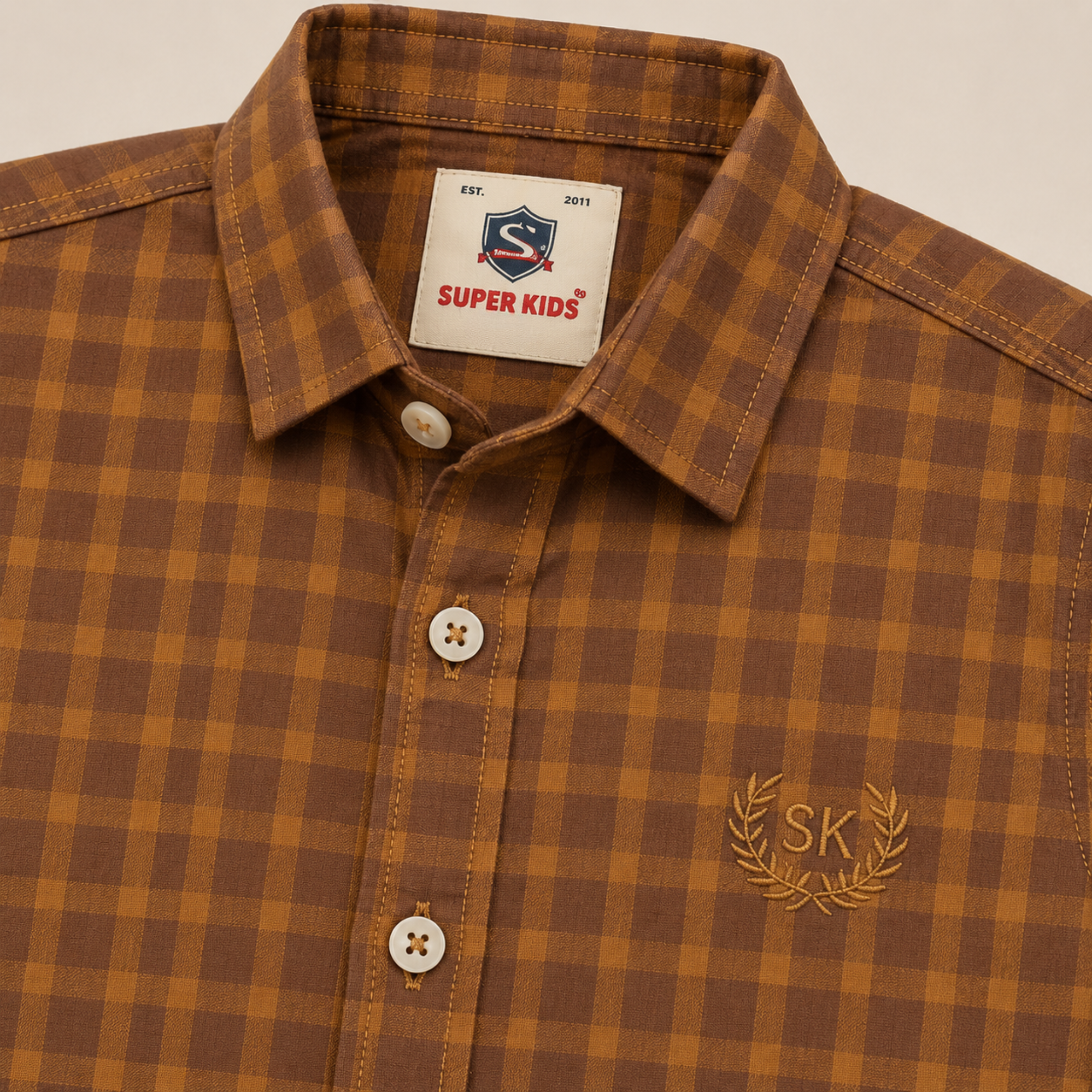 Checked Short Sleeve Shirt