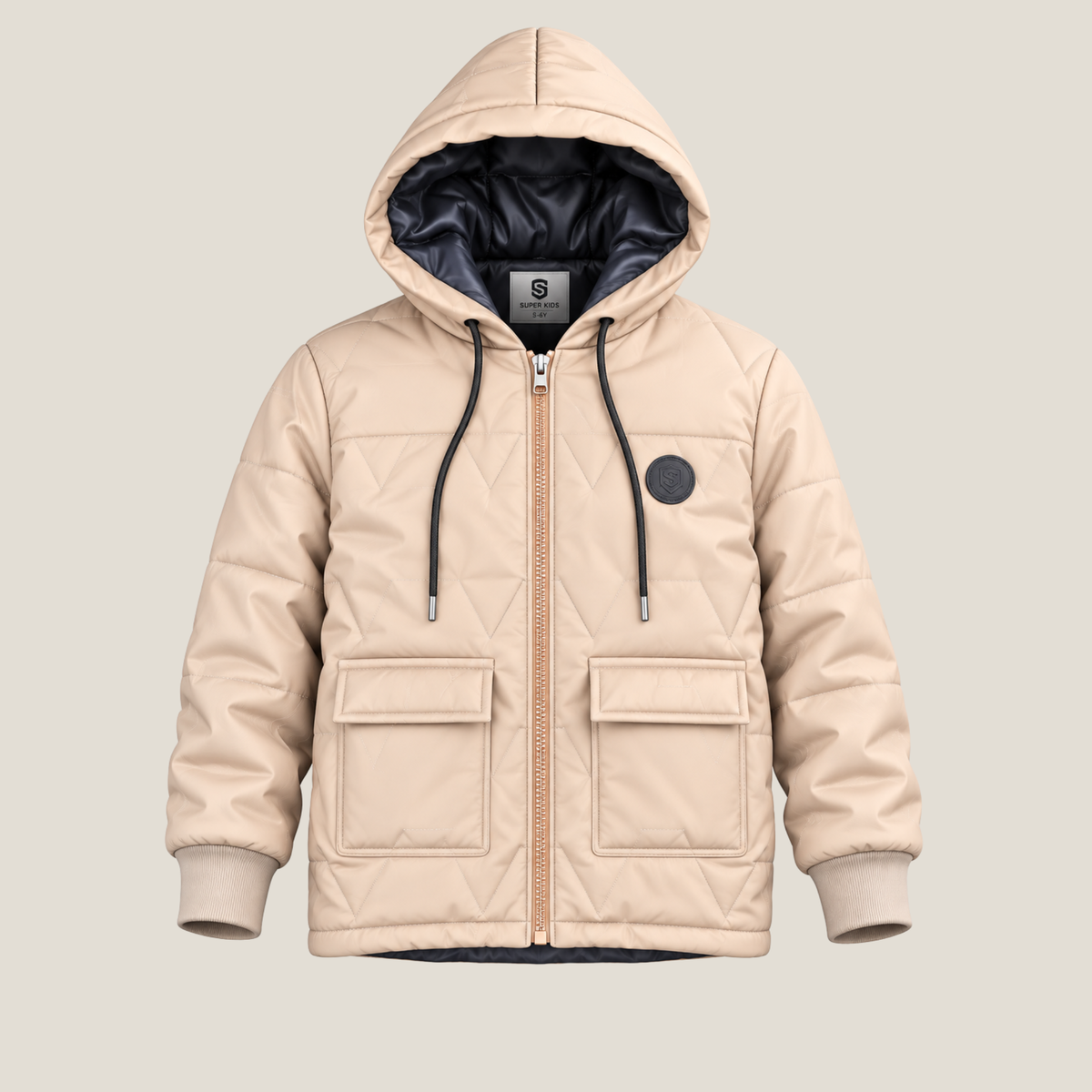 Block Pocketed Long Sleeve Jacket