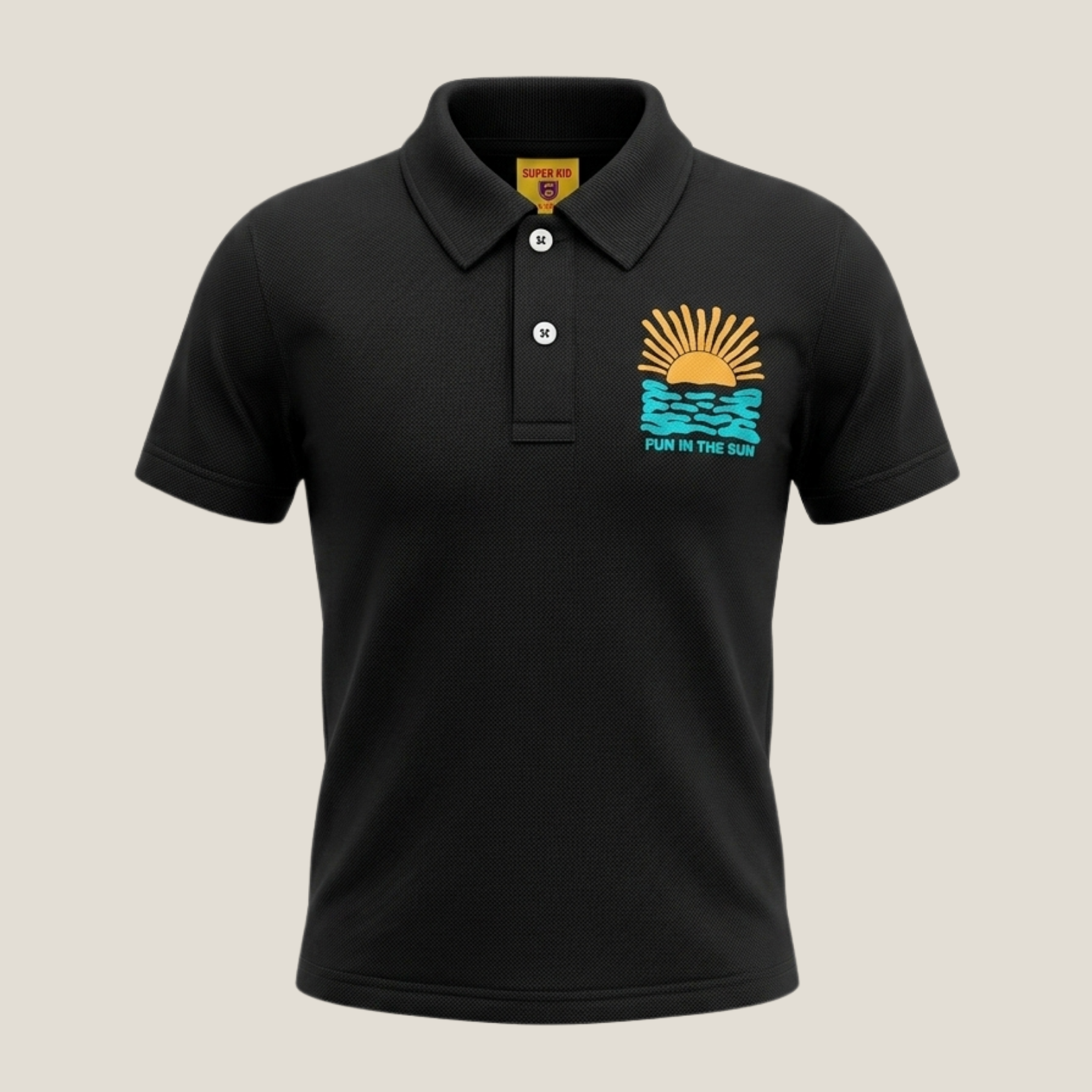 Fun In The Sun Grapic Polo Shirt