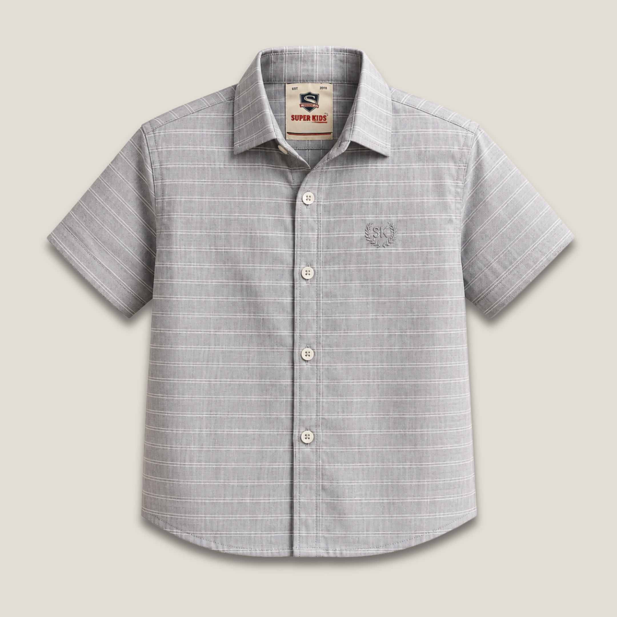 Grey Linning Short Sleeve Shirt