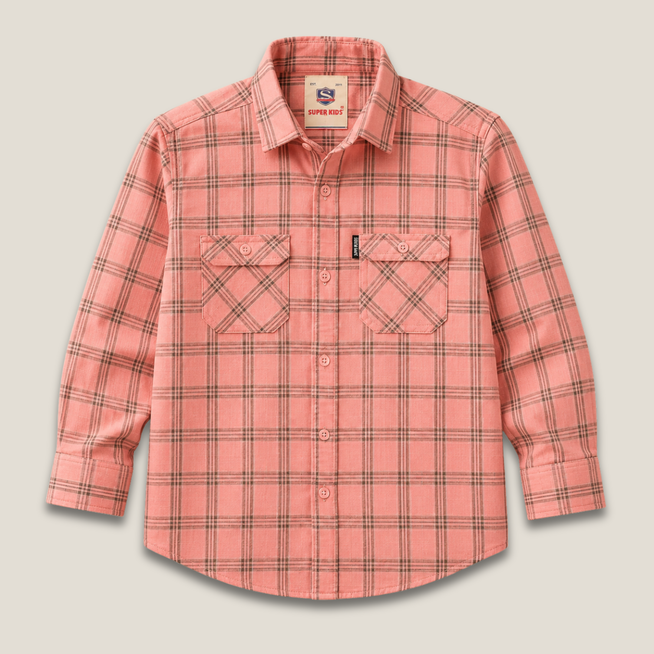 Checked Pink Casual Shirt