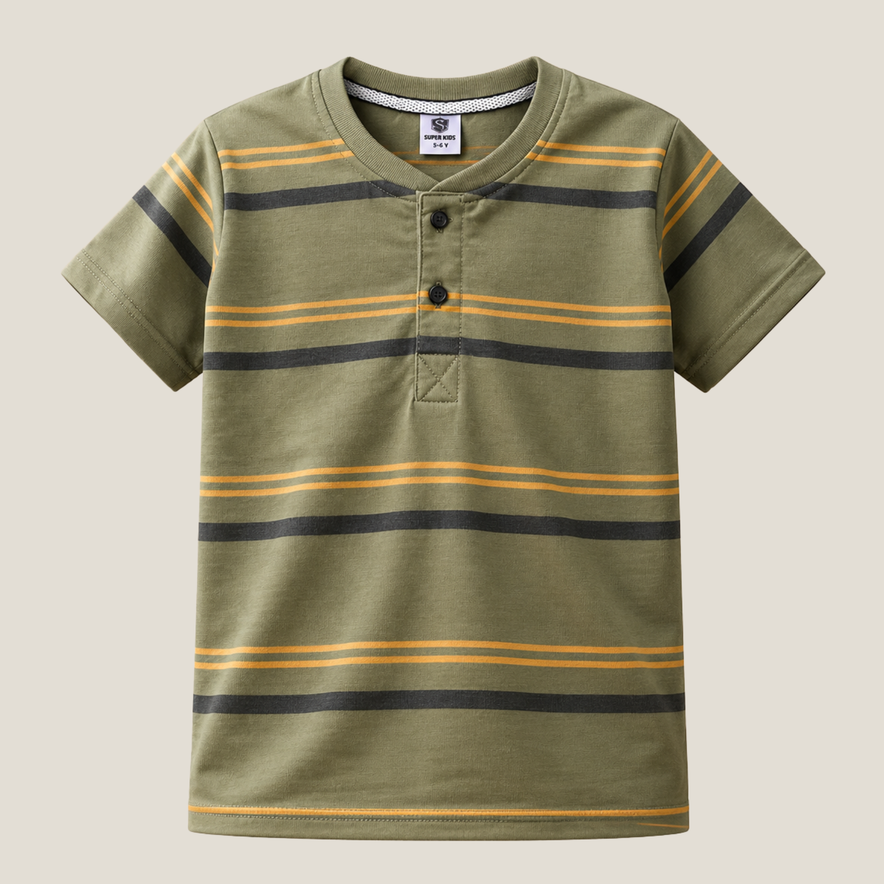 Light Green Henley T-Shirt