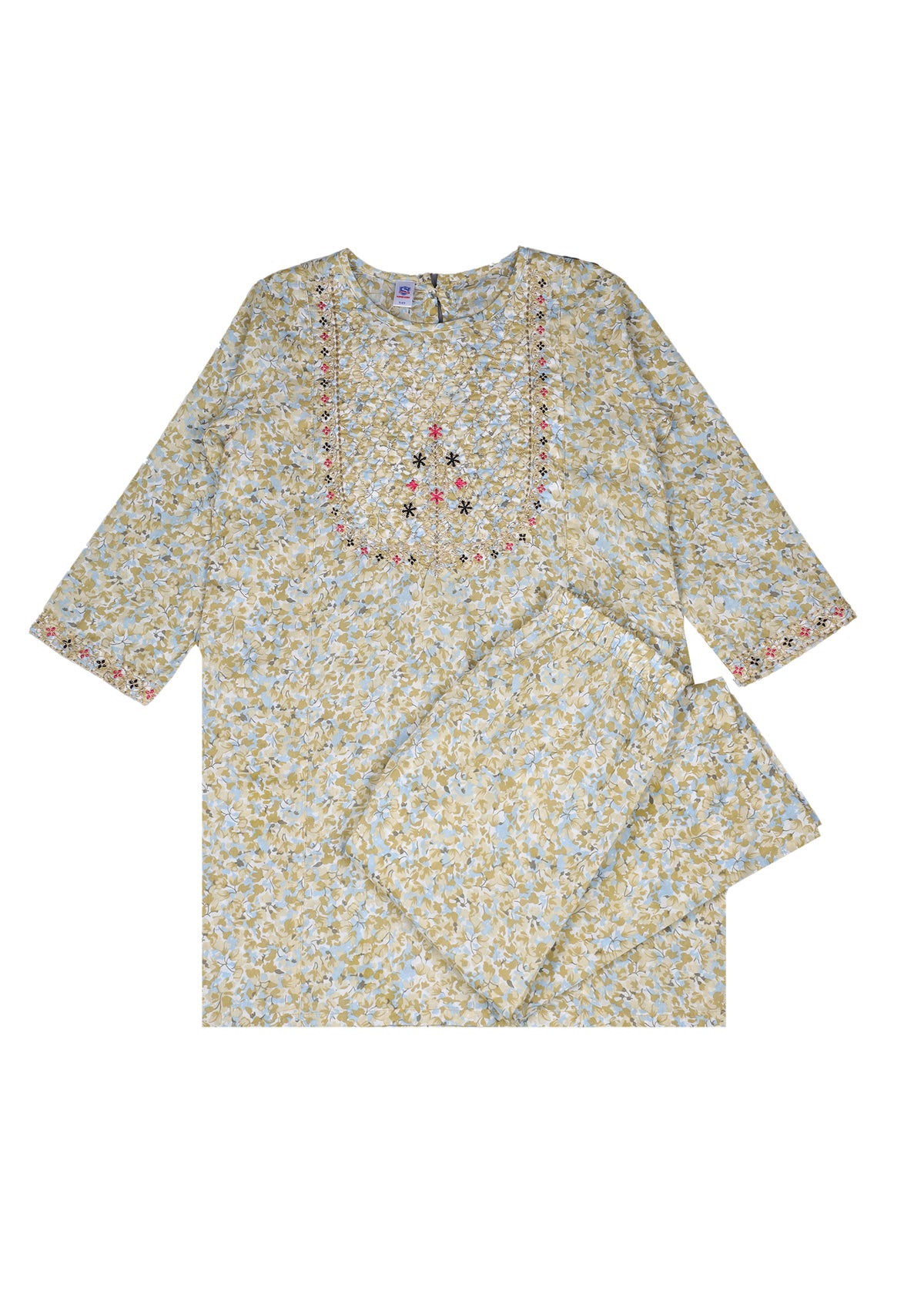 Embroidered Kameez With Trouser