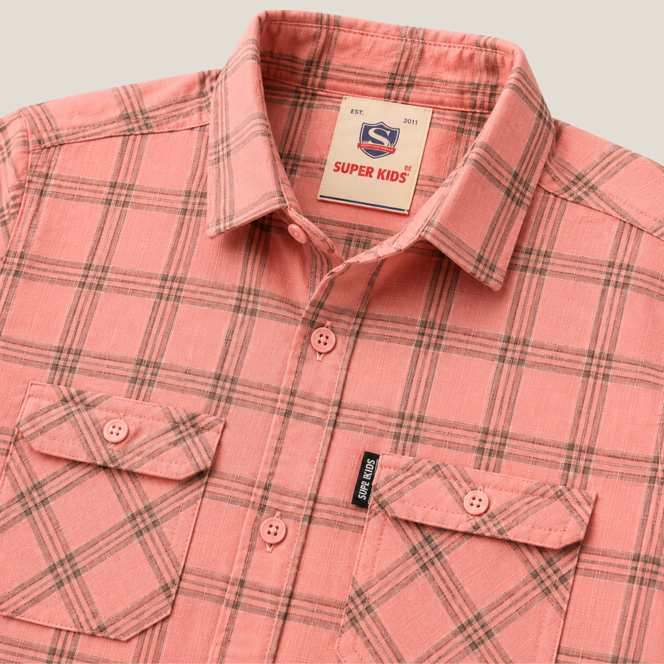 Checked Pink Casual Shirt