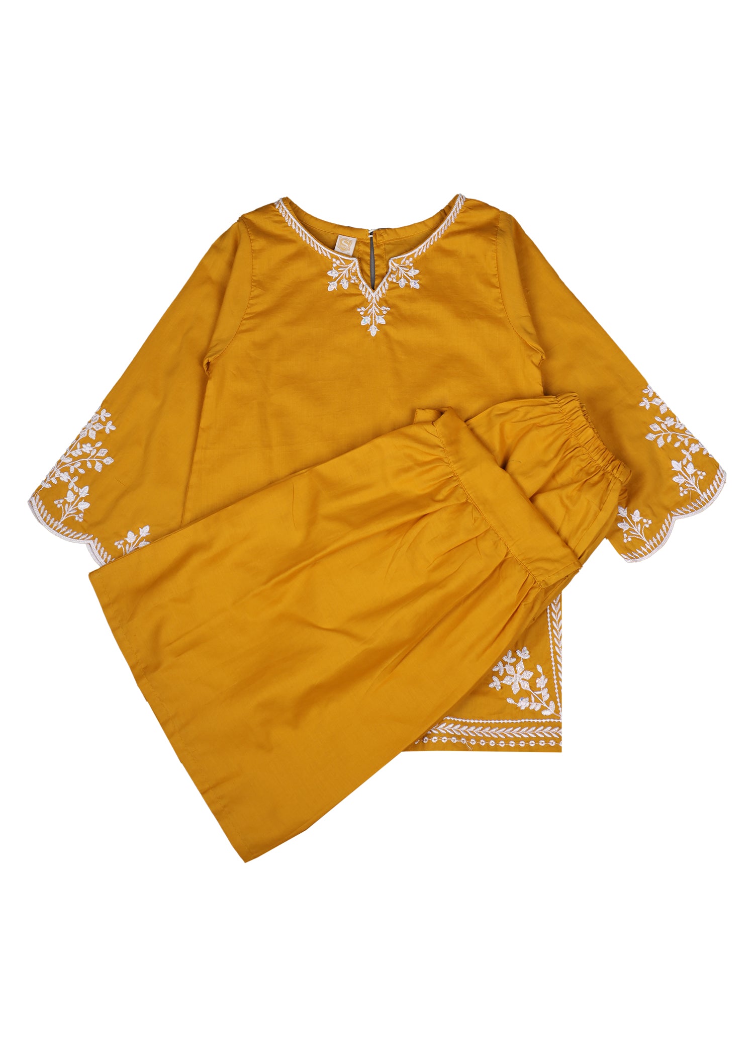 Hand Embroidered Kameez With Gharara