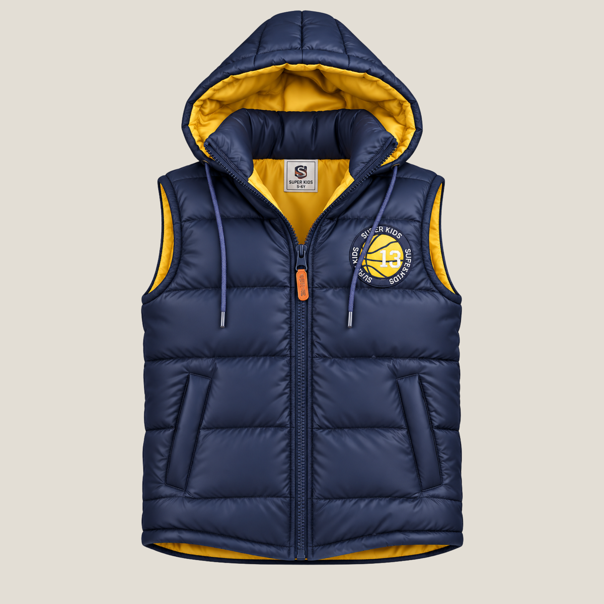 Sleeveless Zipper Jacket