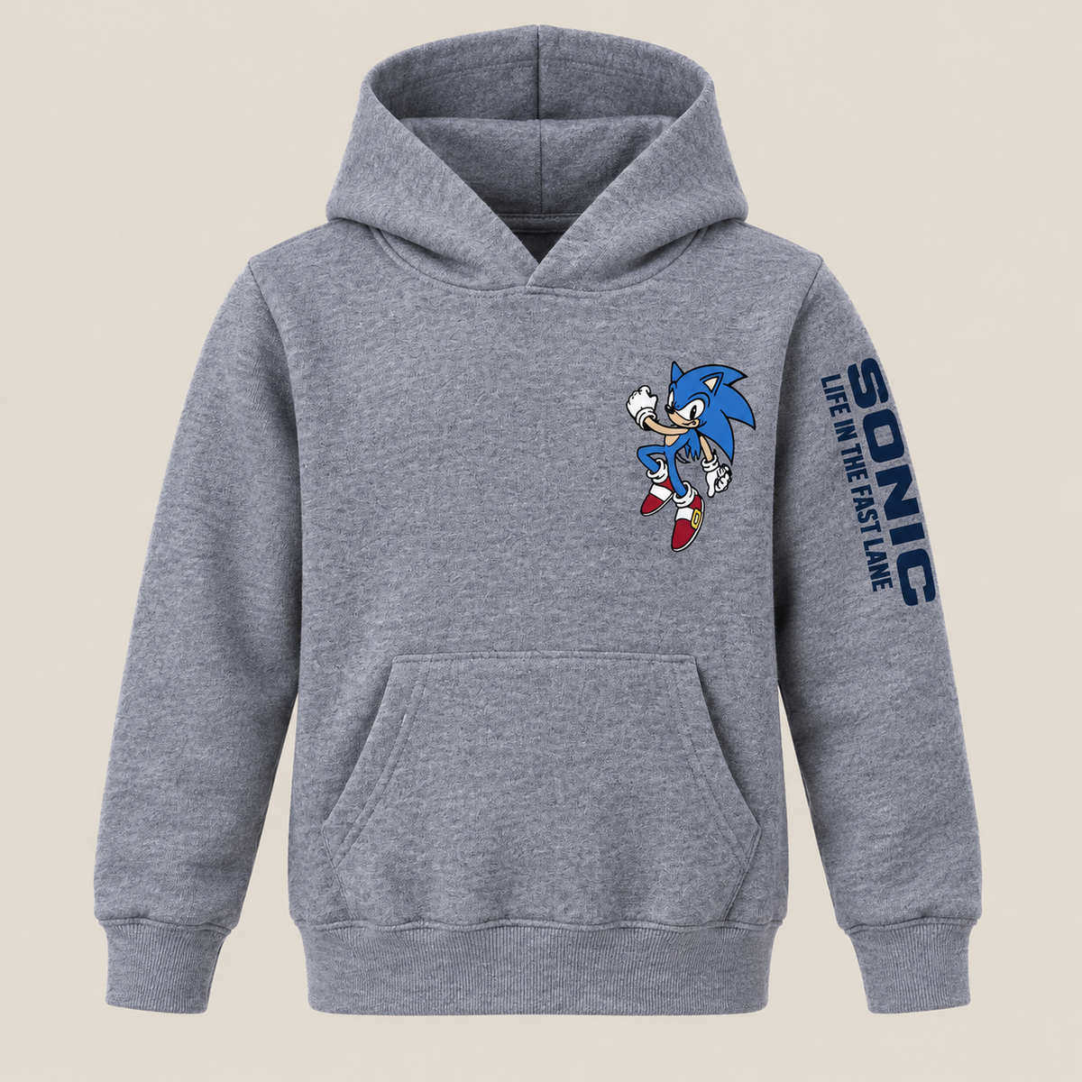 Boys Grey Life in the Fast Lane Fleece Hoodie