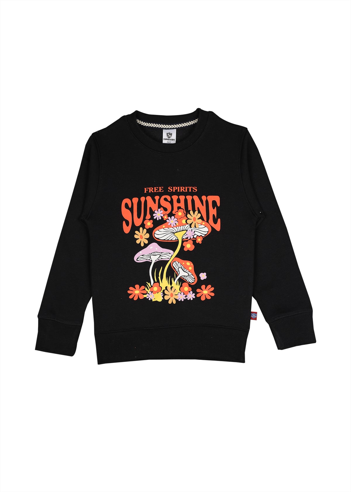 SUNSHINE Grapic Black Sweatshirt