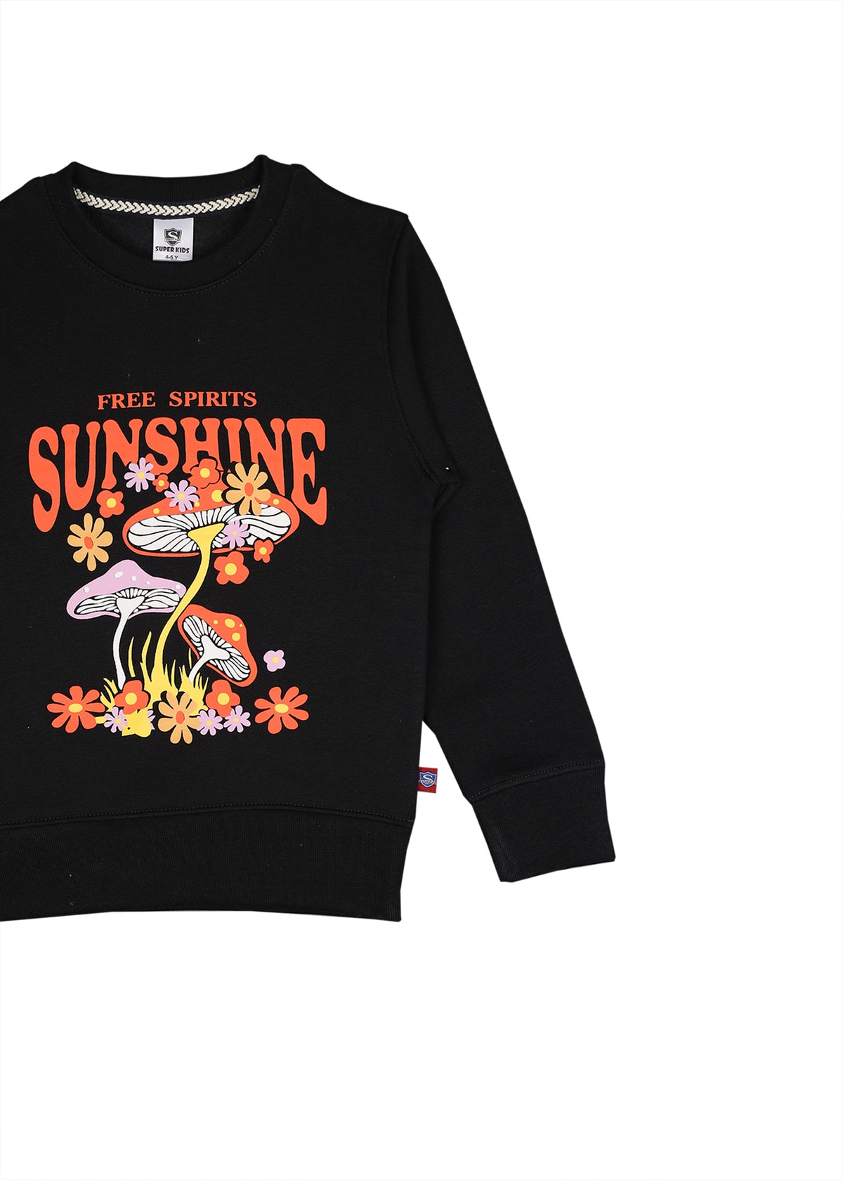 SUNSHINE Grapic Black Sweatshirt