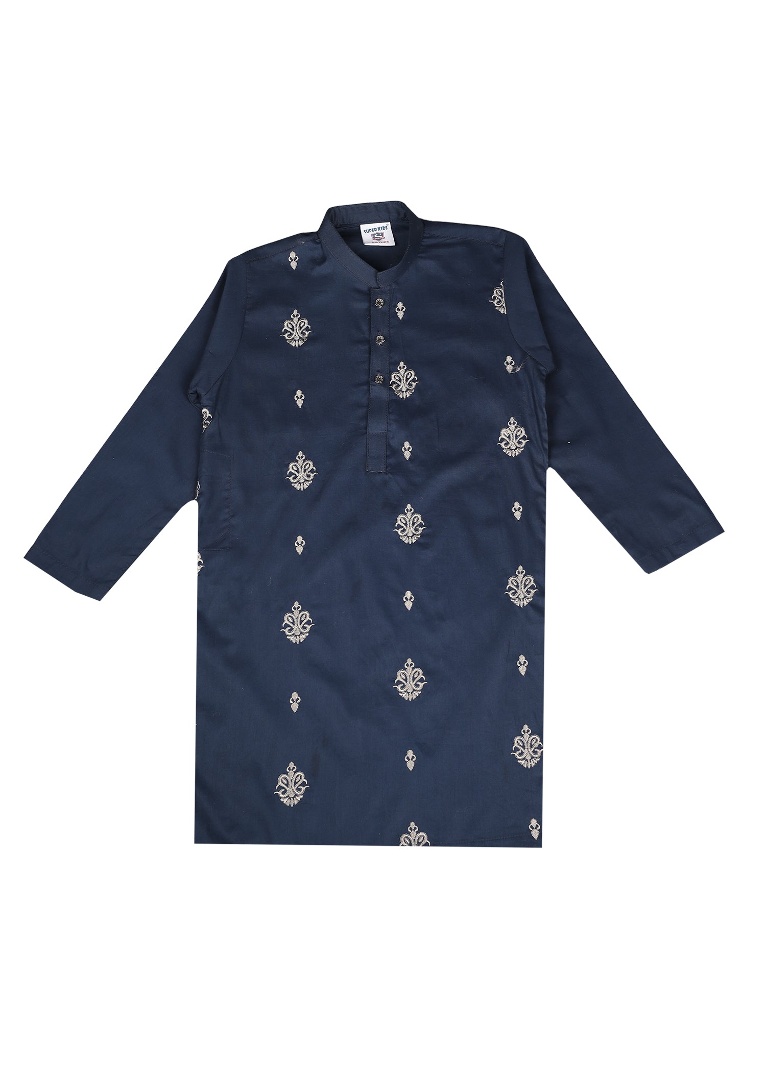 Boy's All Over Embroidered Kurta Trouser