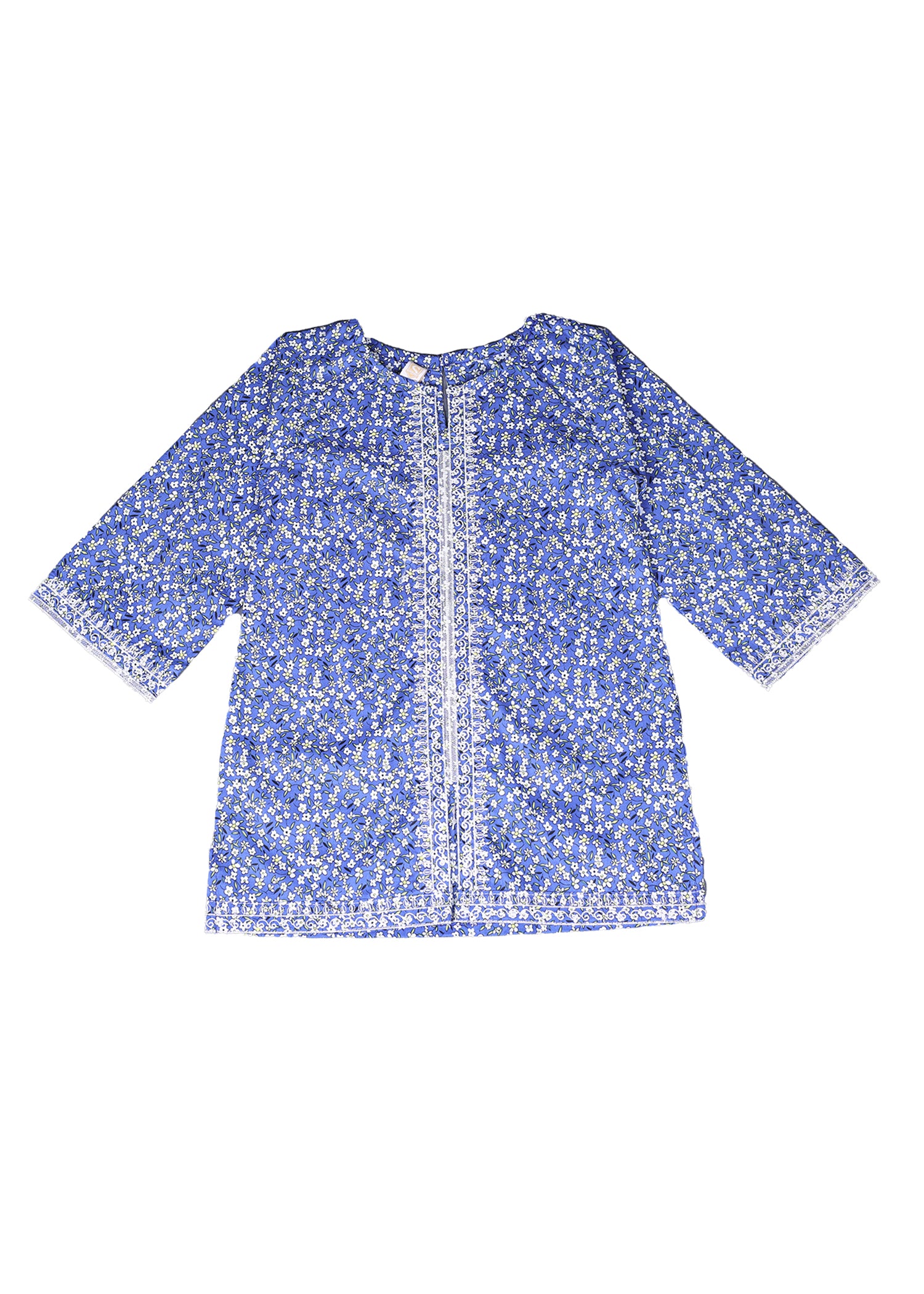 Floral Printed Kameez With Loose Bottom Trouser