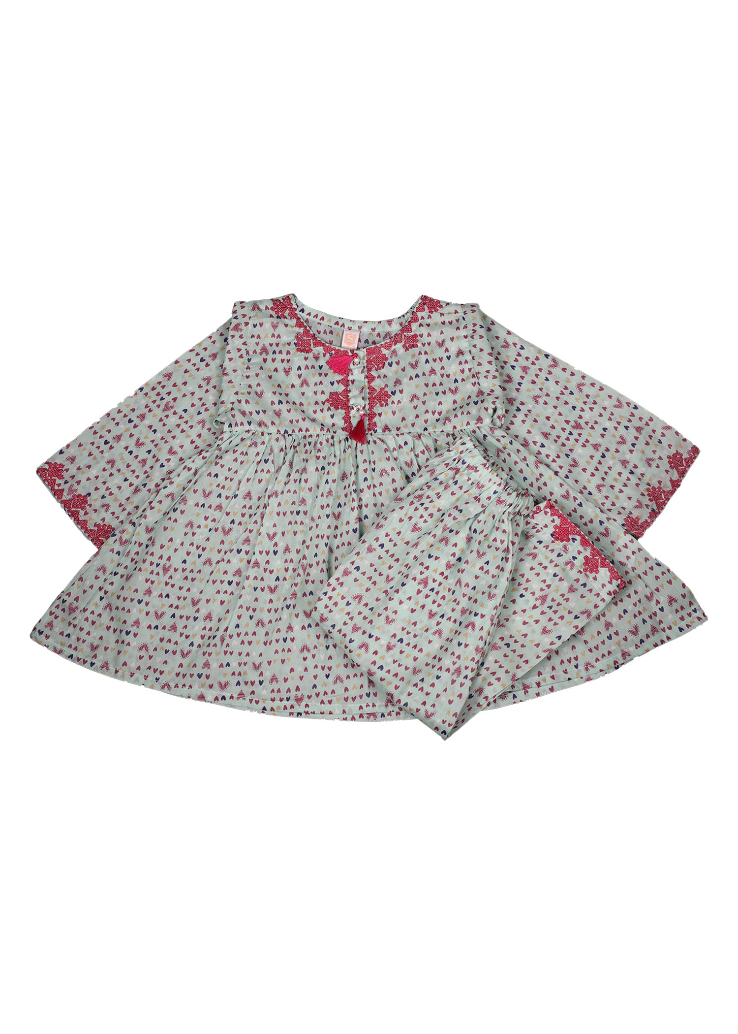 Embroiderd Frock With Shalwar