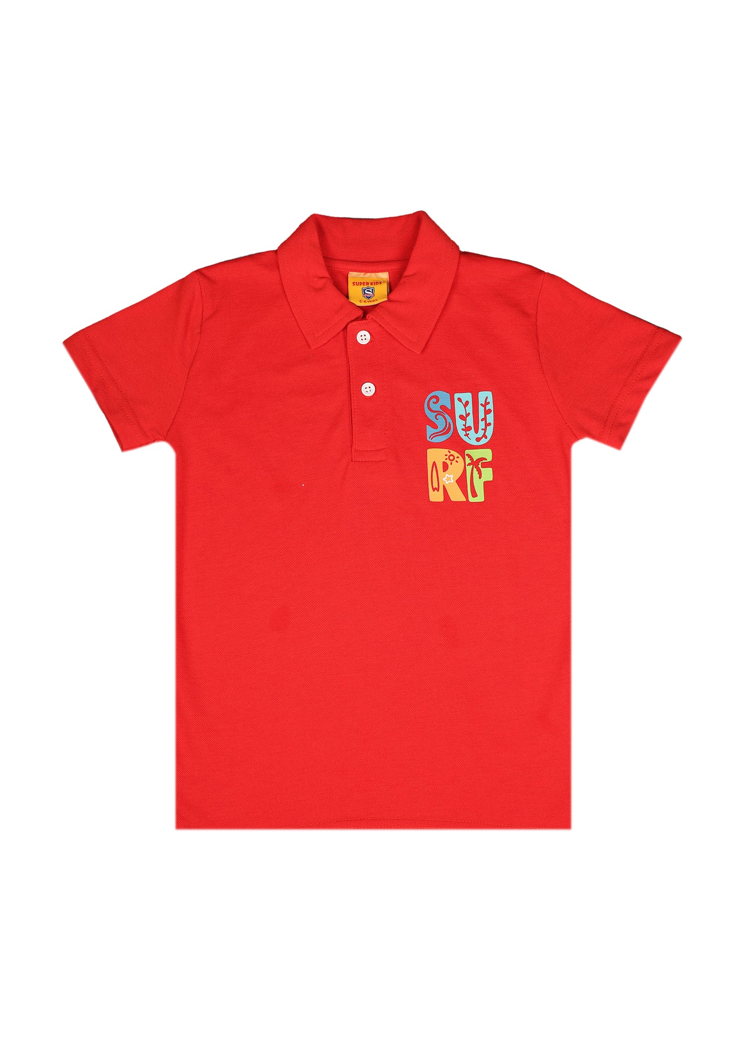 SURF Grapic Polo Shirt & Short Set