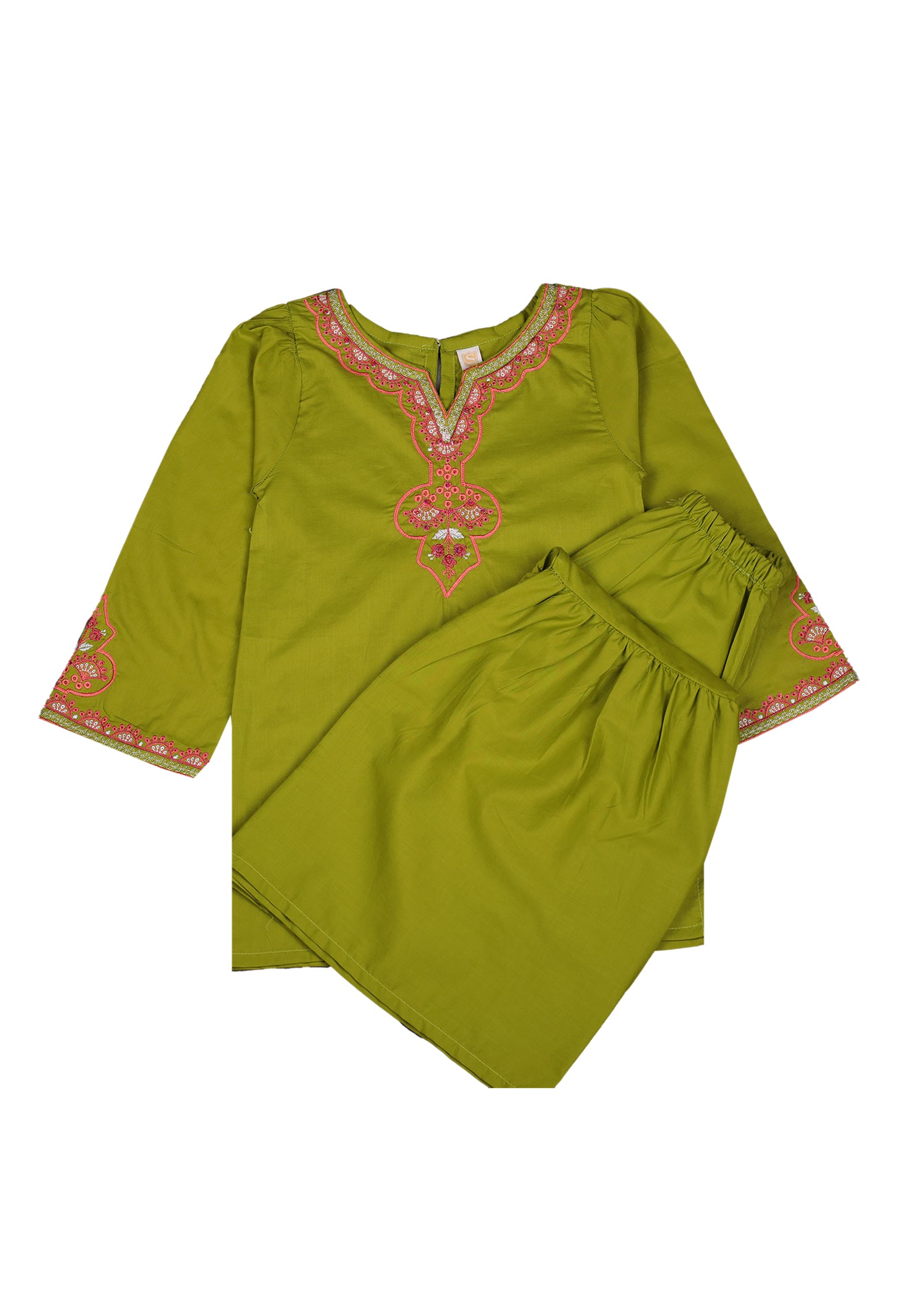 Embroidered Kameez With Gharara