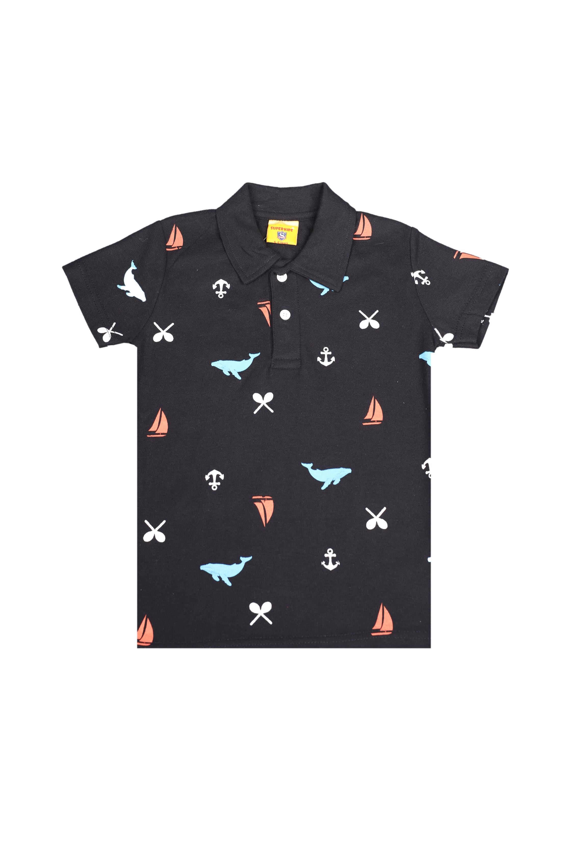 Printed Polo Shirt