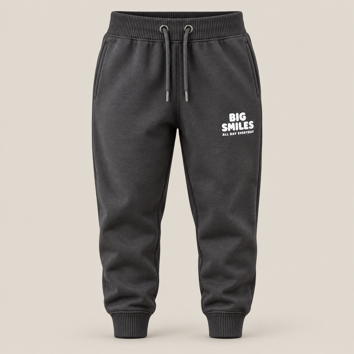 Boys charcoal fleece jogger pants from Big Smiles co-ord set