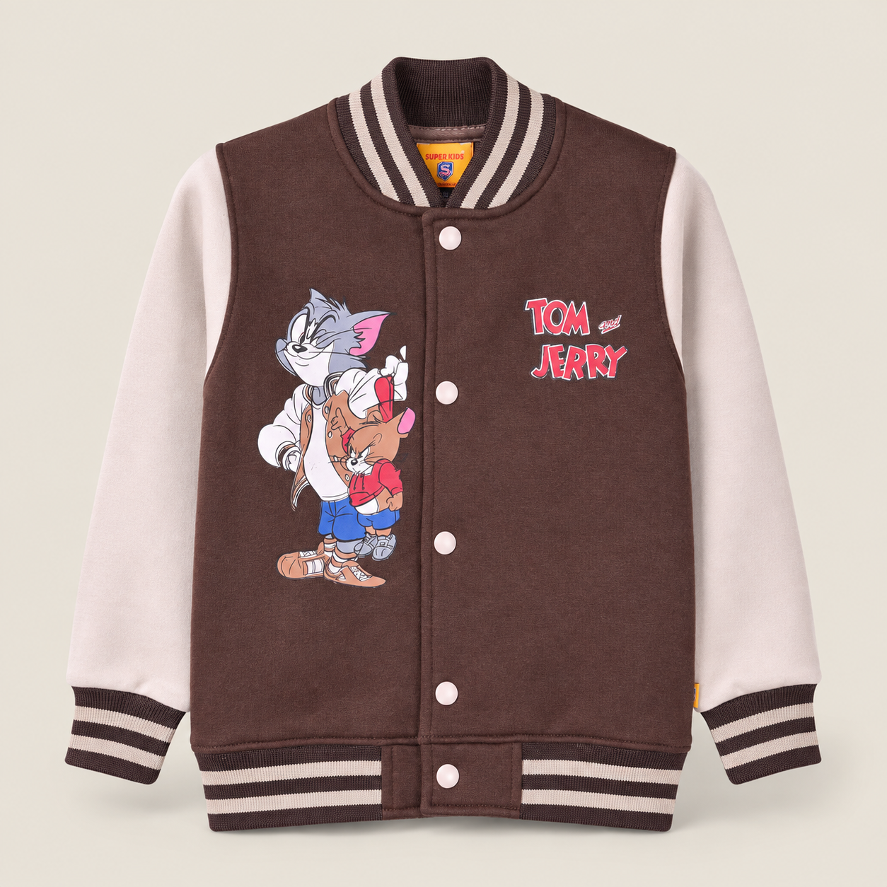 Tom And Jerry Grapic Varsity Jacket
