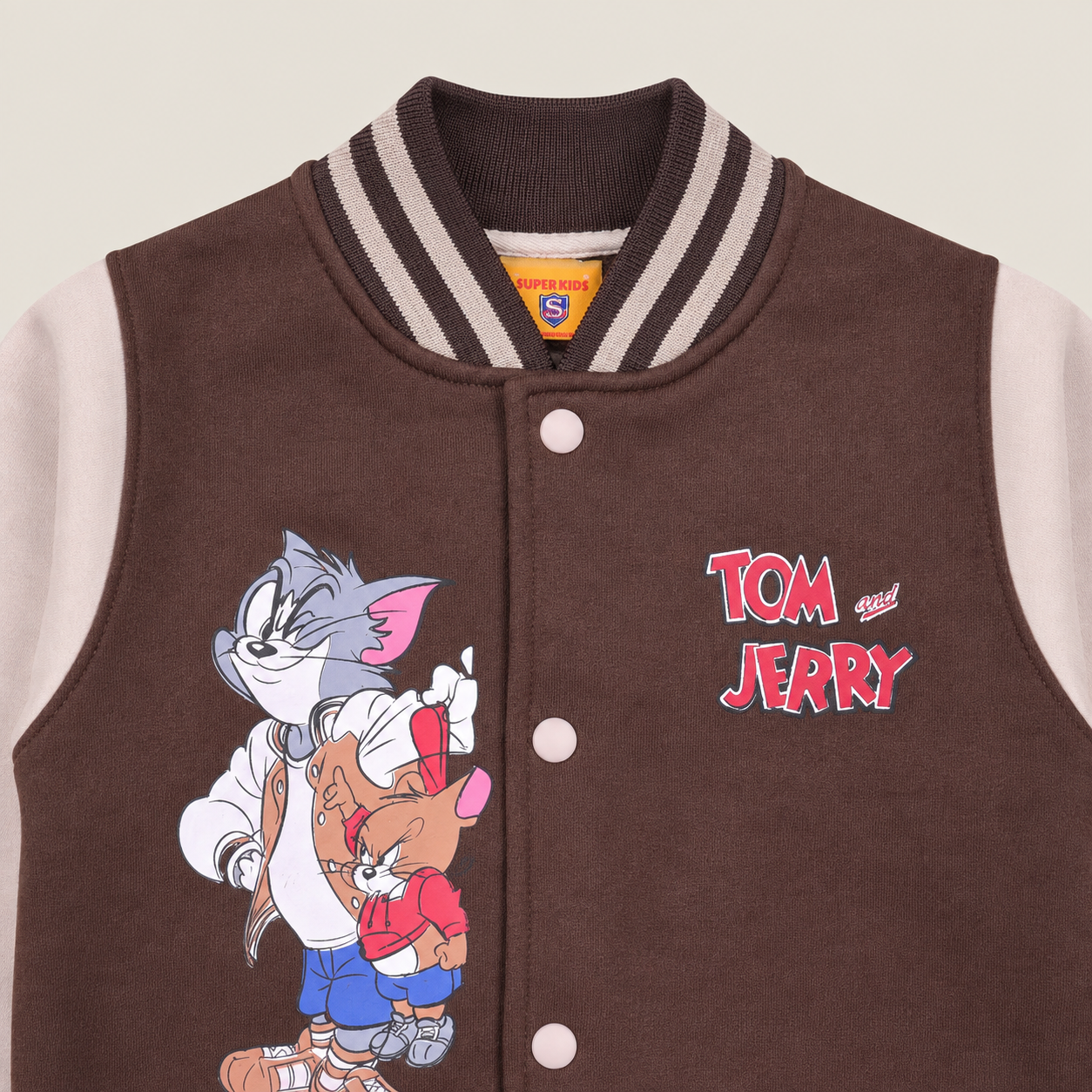 Tom And Jerry Grapic Varsity Jacket