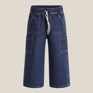 Boys navy blue baggy denim pants - Super Kids Clothing