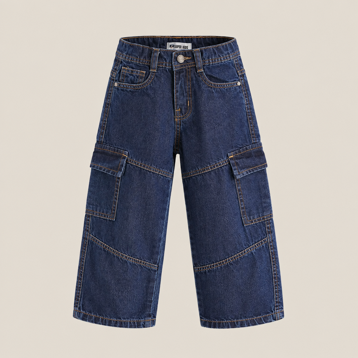 Boys dark blue baggy denim pants - Super Kids Clothing
