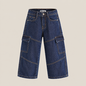 Boys dark blue baggy denim pants - Super Kids Clothing