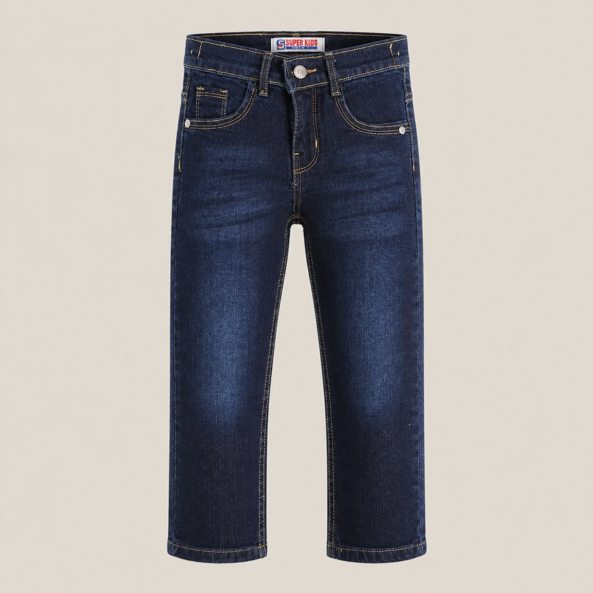 Boys slim fit navy blue denim pants - Super Kids Clothing