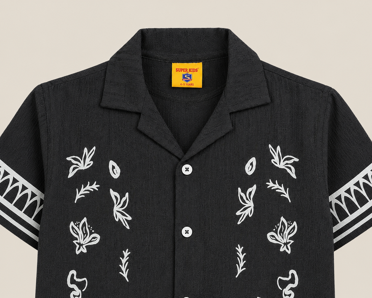 Boy's Relaxed Fit Resort Collor Shirt