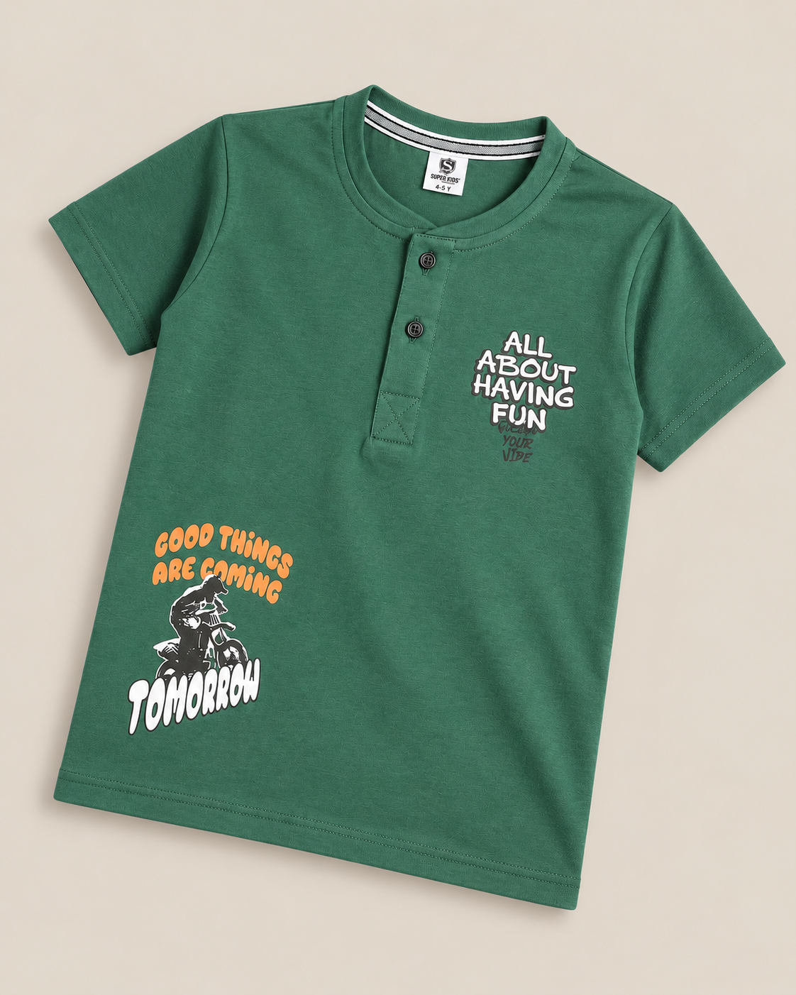 Green Henley T-Shirt