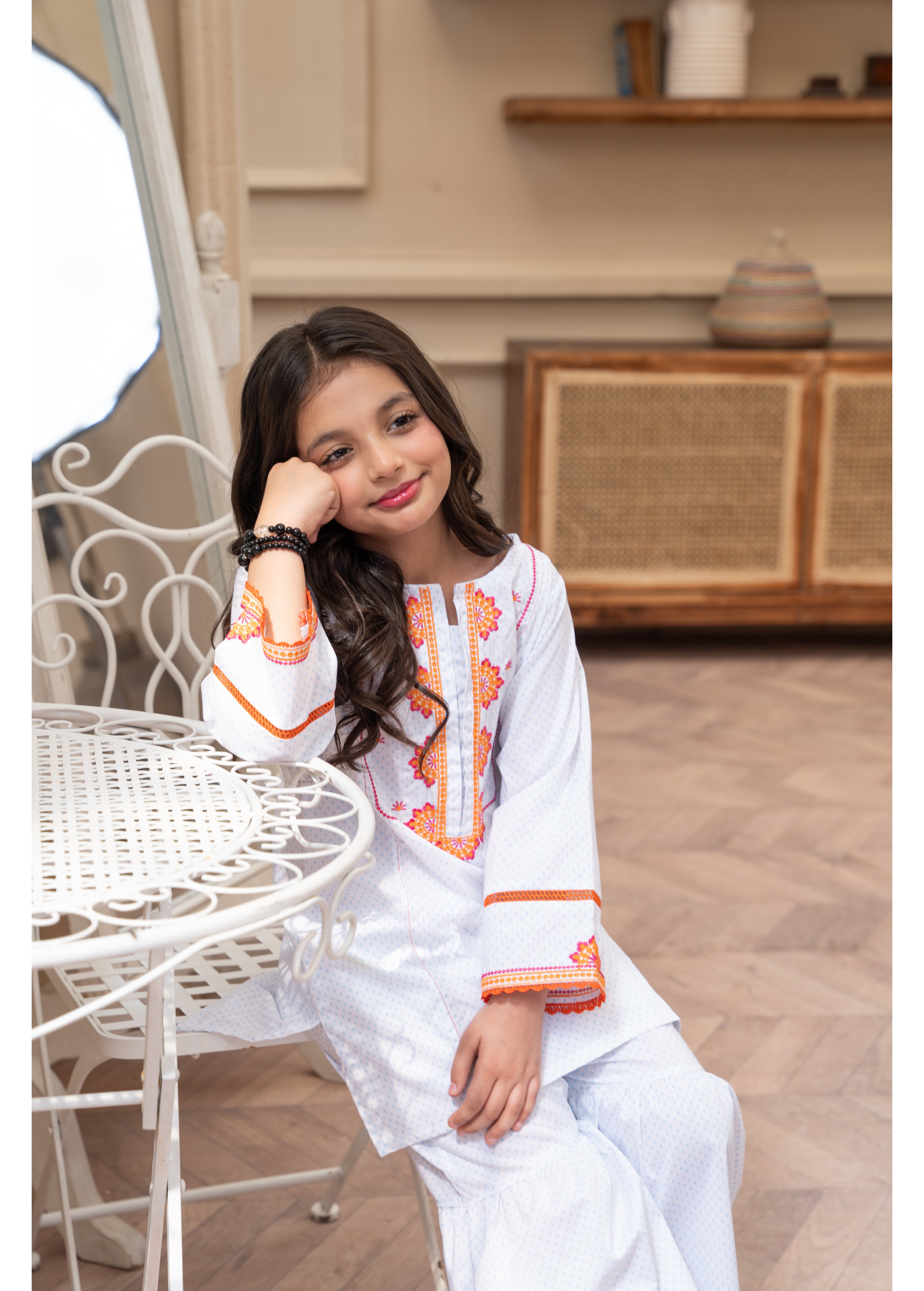 Embroidered Frock With Gharara