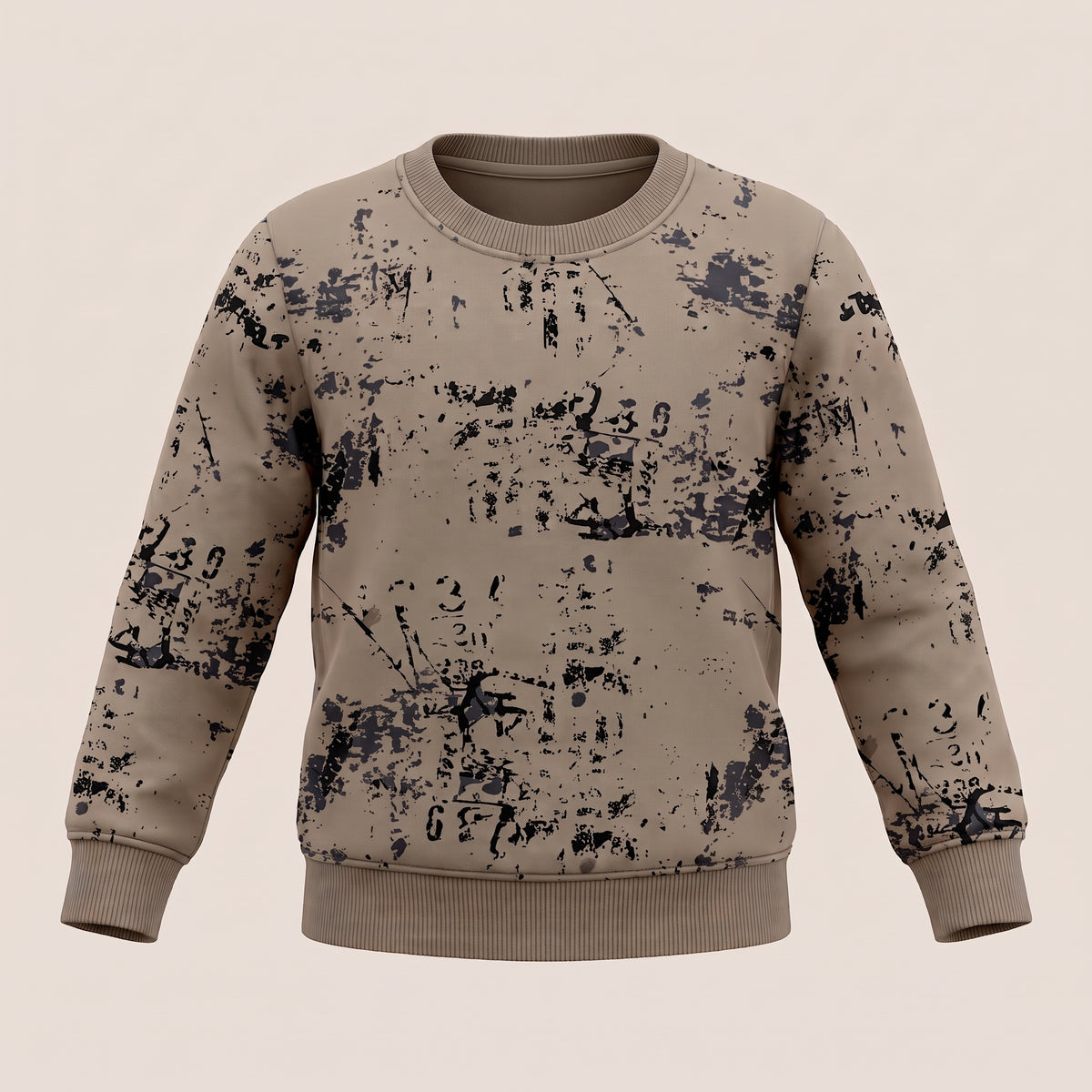 Abstract Printed Sweatshirt
